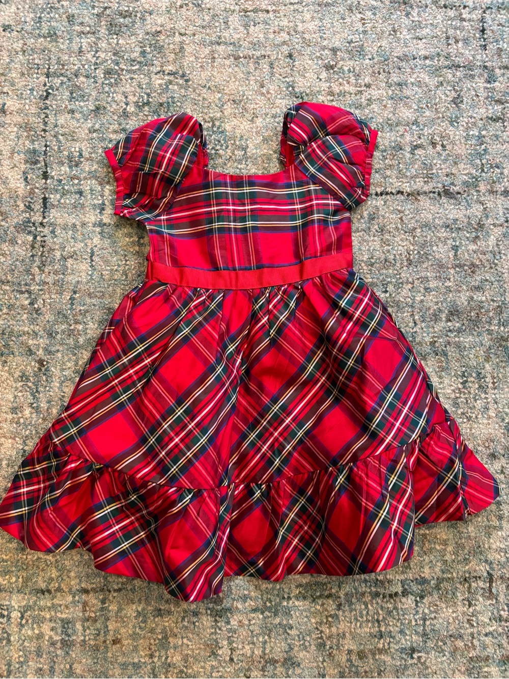 Janie and Jack red plaid holiday dress